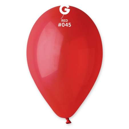 Palloncino in Lattice 12" G110 Rosso "Red 045" 50pz Gemar Standard 12" G110