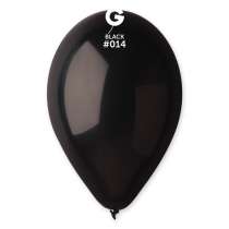 Palloncino in Lattice 12" G110 Nero "Black 014" 50pz Gemar Standard 12" G110