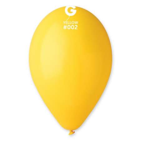 Palloncino in Lattice 12" G110 Giallo "Yellow 002" 50pz Gemar Standard 12" G110