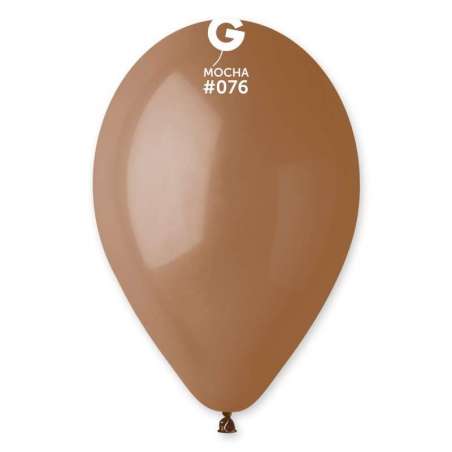 Palloncino in Lattice 12" G110 Moca "Mocha 076" 50pz Gemar Standard 12" G110