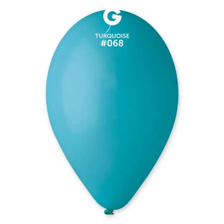 Palloncino in Lattice 12" G110 Turchese "Turquoise 068" 50pz Gemar Standard 12" G110