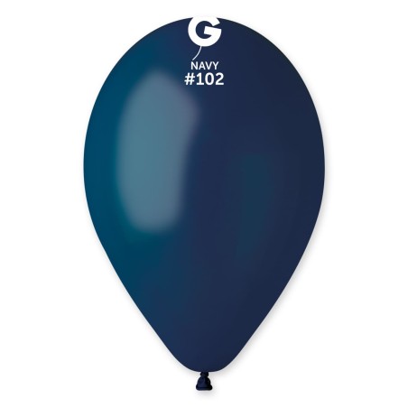 Palloncino in Lattice 12" G110 Blu Notte "Blue Navy 102" 50pz Gemar Standard 12" G110