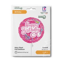 Palloncino in Foil 18" Happy Birthday Musica Happy Birthday Grabo
