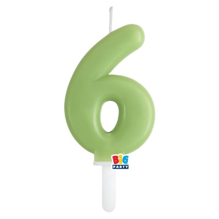 Candelina Tiny Plump 7cm Verde Oliva N.6 Tiny Plump Verde Oliva 7cm