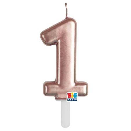Candelina Tiny Plump 7cm Rose Gold Metallizzato N.1 Tiny Plump Rose Gold Metallizzato 7cm