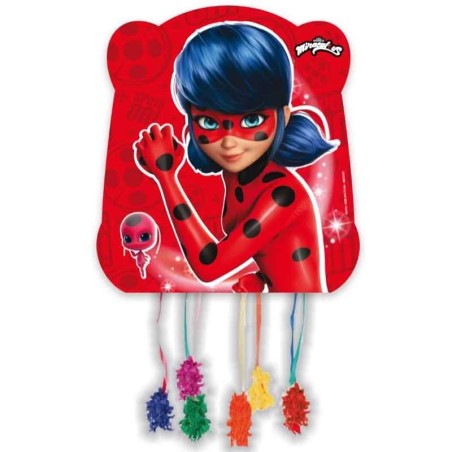 Pignatta in Cartoncino Ladybug "Pinata" 28cm x 33cm Ladybug "Miraculous"
