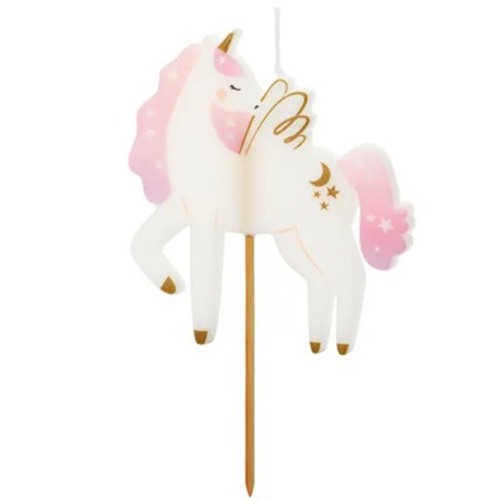 Candelina sagomata Unicorno "Unicorn" Candeline Sagomate Fantasia