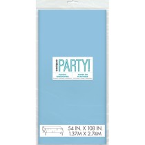 Tovaglia di Plastica 137x274cm Celeste Celeste "Light Blue"