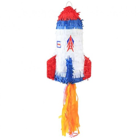 Pignatta in Cartoncino Rigido sagomata Razzo "Pinata" Pignatte Fantasia