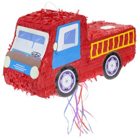 Pignatta in Cartoncino Rigido sagomata Camion dei Pompieri "Pinata" Pignatte Fantasia
