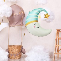 Palloncino in Foil 27" Super Shape Luna Celeste "Moon" Nascita e Battesimo