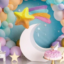 Palloncino in Foil 30" Super Shape Stella Cometa Arcobaleno Cielo e Galassia