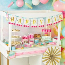 Piatto di Carta 20cm sagomato Cupcake 8pz Addobbi e Palloncini Tema Dolci