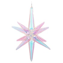 Palloncino in Foil 31" Stella a 12 Punte Iridescente 3D "Star" Stelle 3D