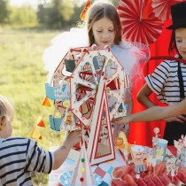 Stand Porta Snack Ruota Panoramica 48cm Circo "Circus Party"