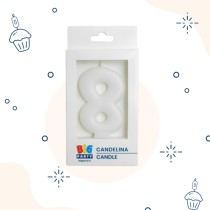 Candelina Tiny Plump 7cm Bianco N.9 Tiny Plump Bianco 7cm