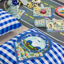 Piatto di Carta 18cm con Veicoli "Vehicles" 8pz Veicoli "Vehicles"