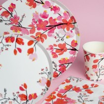 Bicchiere di Carta 250ml Fiori di Ciliegio "Sakura" 6pz Fiori di Ciliegio "Giappone"