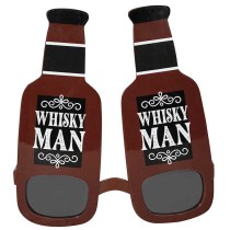 Occhiali sagomati Bottiglia "Whisky Man" Oktoberfest Birra