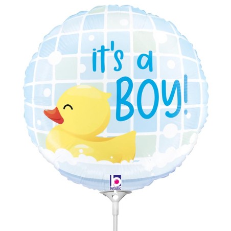 Palloncino in Foil 9" Mini Shape Paperella "It's a Boy!" Nascita e Battesimo Grabo