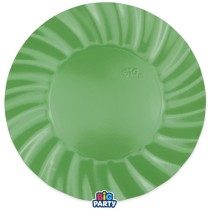 Piatto di Carta 30cm Smerlato Wavy Verde Salvia 6pz Verde Salvia "Sage Green"