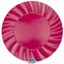 Piatto di Carta 30cm Smerlato Wavy Cherry 6pz Fucsia "Hot Pink"