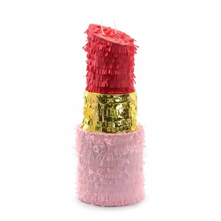 Pignatta in Cartoncino Rigido sagomata Rossetto "Pinata" Pignatte Fantasia