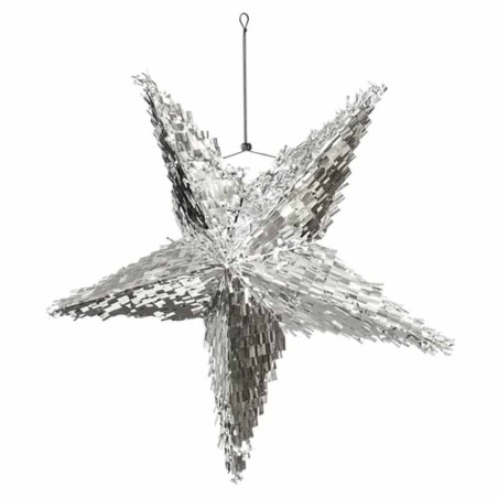Pignatta in Cartoncino Rigido sagomata Stella Argento "Pinata" Pignatte Fantasia