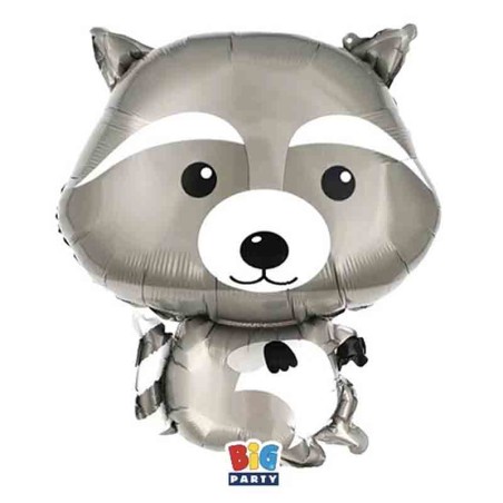 Palloncino in Foil 27" Junior Shape Procione Animali (Giungla e Bosco)