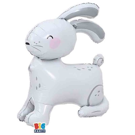 Palloncino in Foil 34" Standups Coniglietto Bianco Palloncini Pasqua