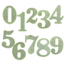 Candelina 9.5cm Verde Salvia Bio Glitter N.6 Bio Glitter Verde Salvia 9.5cm