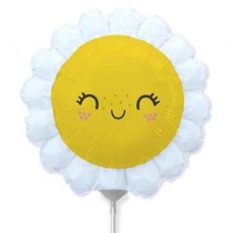 Palloncino in Foil 14" Mini Shape Fiore Margherita Sole "Sun" Piante e Fiori