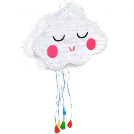 Pignatta in Cartoncino Rigido sagomata Nuvoletta "Pinata" Pignatte Fantasia