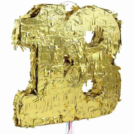 Pignatta in Cartoncino Rigido sagomata N.18 "Pinata" Pignatte Serie Numerali