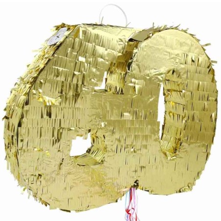 Pignatta in Cartoncino Rigido sagomata N.60 "Pinata" Pignatte Serie Numerali