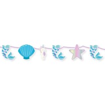 Festone Sirena e Animali Marini "Mermaid" 4mt Addobbi e Accessori Mare