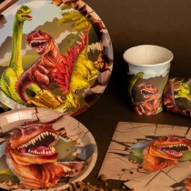 Piatto di Carta 22cm Dinosauro "Dinosaurs" 6pz Dinosauro "Dinosaurs"