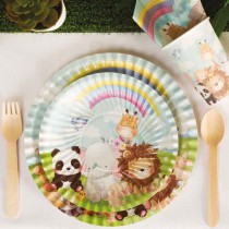 Piatto carta 18cm Cuccioli Giungla "Puppies Jungle" 8pz Cuccioli Giungla "Puppies Jungle"