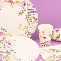 Bicchiere di Carta 250ml Giardino di Fiori "Flowers Garden" 6pz Flowers Garden