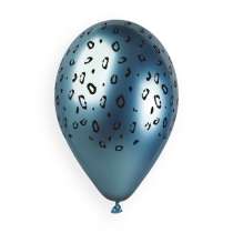 Palloncino in Lattice 13" GBS120 Shiny Assortito con Stampa Safari 5pz Giungla Party