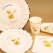 Bicchiere di Carta 250ml Comunione e Cresima 6pz Prima Comunione e Cresima
