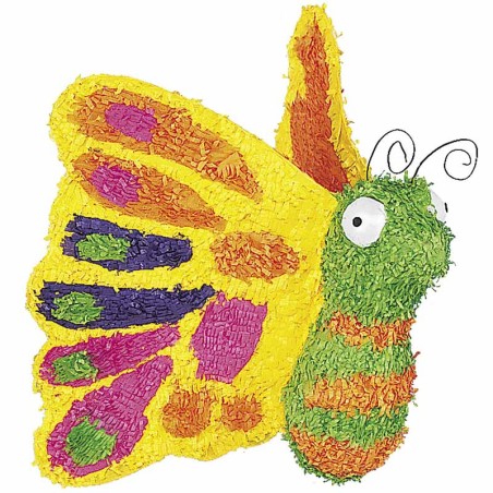 Pignatta in Cartoncino Rigido sagomata Farfalla Multicolor "Pinata" Pignatte Fantasia