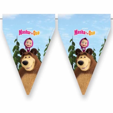 Festone Bandierina Masha e Orso 3mt Masha e Orso