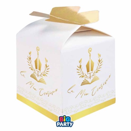 Mini Box Porta Confetti La Mia Cresima 10pz Santa Cresima