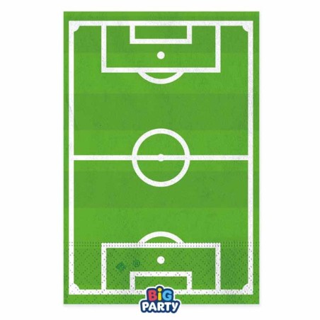 Tovagliolo di Carta 33x33cm Campo da Calcio "Football" 16pz Calcio