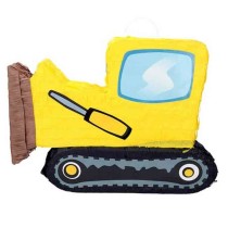 Pignatta in Cartoncino Rigido sagomata Bulldozer "Pinata" Pignatte Fantasia