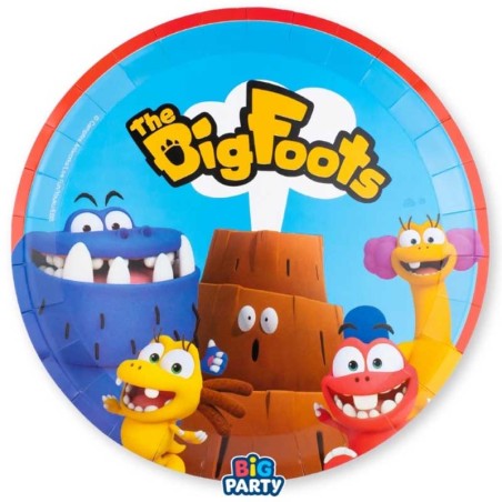 Piatto di Carta 22cm The BigFoots 6pz