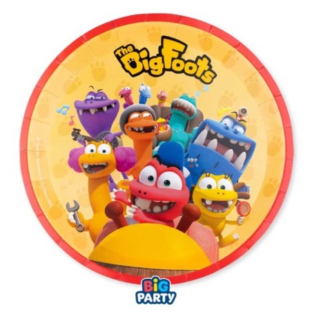 Piatto di Carta 18cm The BigFoots 6pz