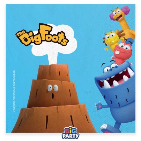 Tovagliolo di Carta 33x33cm con The BigFoots 16pz