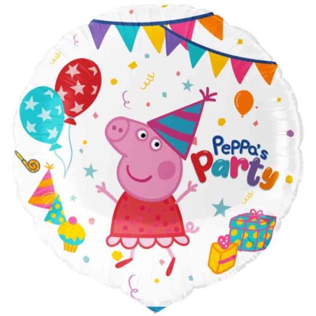 Palloncino in Foil 18" Peppa Pig "Peppa's Party" Peppa Pig